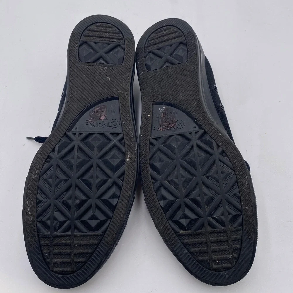 Converse Chuck Taylor All Star Low Top Sneaker Mens 9 Black M5039 Triple Black - Picture 11 of 14